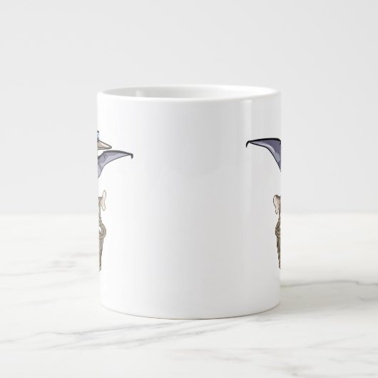 Pteranodon trägt einen Korb Jumbo-Tasse (Vorderseite)