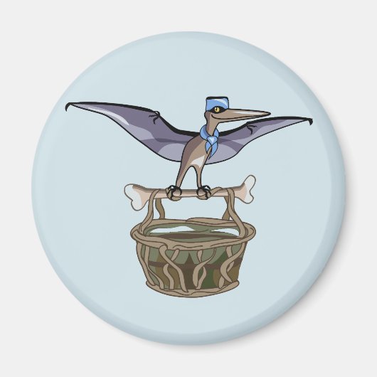 Pteranodon trägt einen Korb Magnet (Vorne)