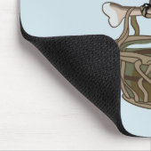 Pteranodon trägt einen Korb Mousepad (Ecke)