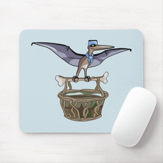Pteranodon trägt einen Korb Mousepad (Mit Mouse)