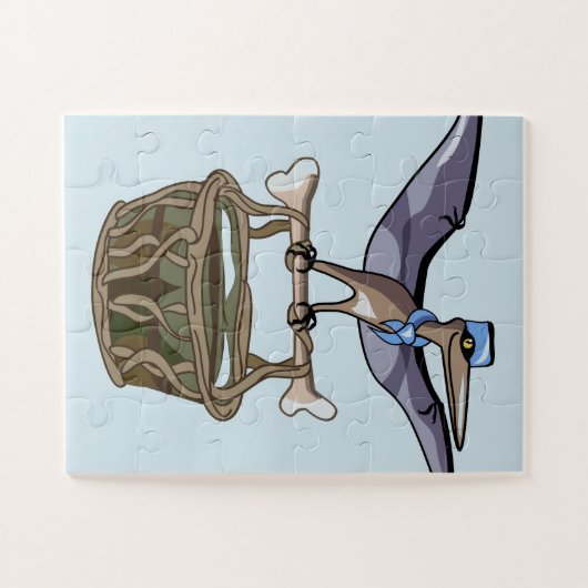 Pteranodon trägt einen Korb Puzzle (Horizontal)