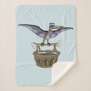 Pteranodon trägt einen Korb Sherpadecke