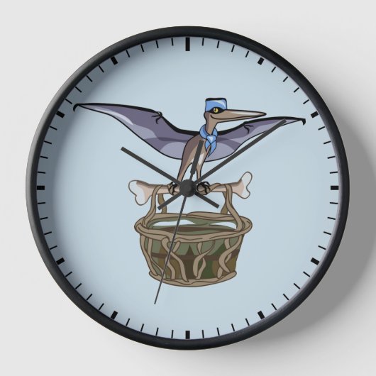 Pteranodon trägt einen Korb Uhr (Vorderseite)