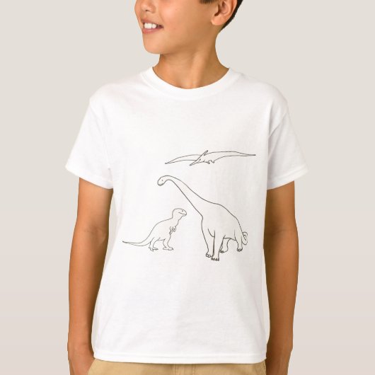 Pteranodon, Tyrannosaurus, Brontosaurus-Shirt T-Shirt (Vorderseite)