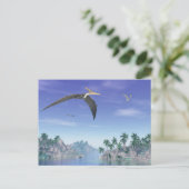 Pteranodon-Vögel - 3D-Rendering Postkarte (Stehend Vorderseite)