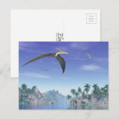 Pteranodon-Vögel - 3D-Rendering Postkarte (Vorne/Hinten)