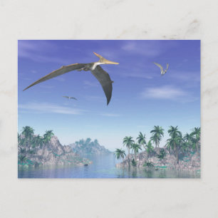 Pteranodon-Vögel - 3D-Rendering Postkarte