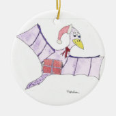 Pteranodon Weihnachtsverzierung Keramikornament (Vorne)