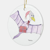 Pteranodon Weihnachtsverzierung Keramikornament (Links)