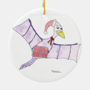 Pteranodon Weihnachtsverzierung Keramikornament