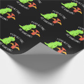 Ptero-ble Puns sind rawrsome Dinosaurier Pun Dark Geschenkpapier (Ecke)