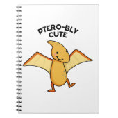Pterobly Niedlich Dinosaur Pterodactylpun Notizblock (Vorderseite)