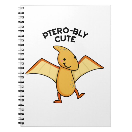 Pterobly Niedlich Dinosaur Pterodactylpun Notizblock (Vorderseite)