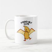 Pterobly Niedlich Funny Dinosaur Pterodactyl Pun Kaffeetasse (Links)
