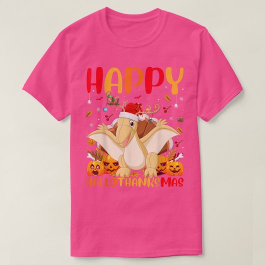 Pterodactyl Animal Lover Happy Pterodactyl HelloTh T-Shirt (Design vorne)