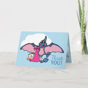 Pterodactyl Dinosaur Girl Babydusche Danke