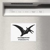 Pterodactyl Dinosaur Silhouette Magnet (In Situ (Geschirrspüler))