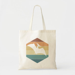 Pterodactyl Dinosaurier-Silhouette bei Vintagem So Tragetasche