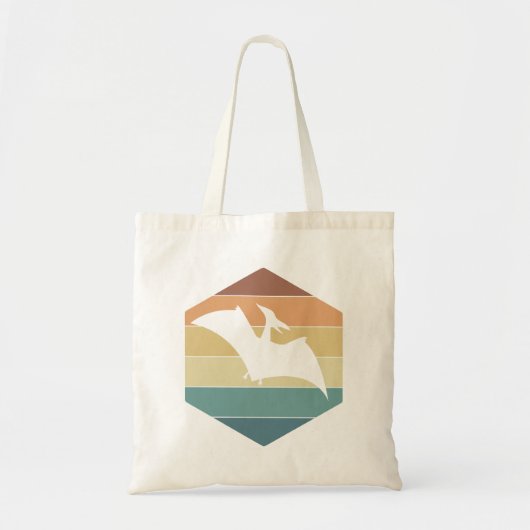 Pterodactyl Dinosaurier-Silhouette bei Vintagem So Tragetasche (Vorne)