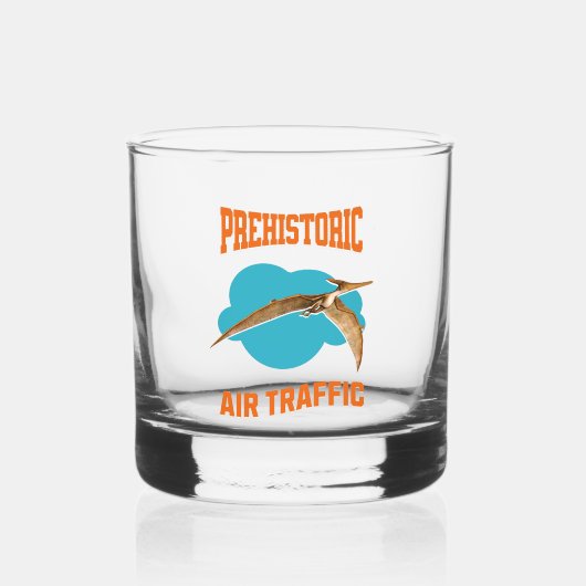 Pterodactyl Dinosaurier Whiskyglas (Vorderseite)