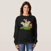 Pterodactyl Easter Egg Hunt Bunny Pterodactyl East Sweatshirt (Vorne ganz)