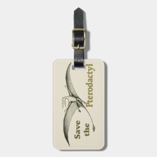 Pterodactyl - Gepäckanhänger gerettet (Vorderseite vertikal)