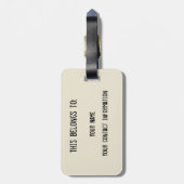 Pterodactyl - Gepäckanhänger gerettet (Rückseite vertikal)