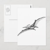 Pterodactyl Postkarte (Vorne/Hinten)