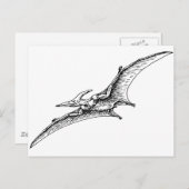 Pterodactyl Postkarte (Vorne/Hinten)