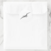 Pterodactyl Runder Aufkleber (Tasche)