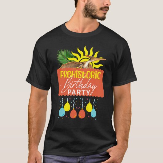 Pterodactyl-Urzeit-Geburtstagsfeier T-Shirt (Vorderseite)