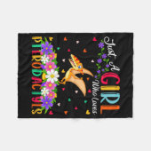 Pterodactyls Dinosaur Bird Just A Girl Who Love Pt Fleecedecke (Vorderseite (Horizontal))