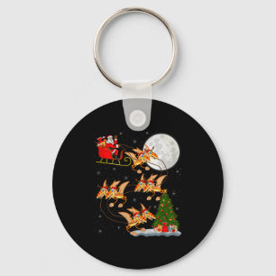 Pterodactyls Dinosaur Vogel Santa Schlitten Fliege Schlüsselanhänger