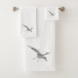 Pterodactylus Dinosaur Gray Bath Set