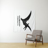 Pterodactylus-Dinosaur-Silhouette-Teppich Wandteppich (Beispiel (Horizontal))