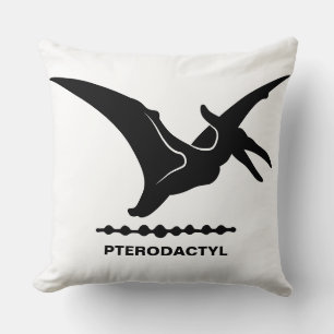 Pterodactylus-Dinosaur-Silhouette-Wurfkissen Kissen