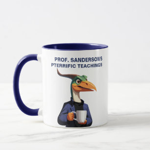 Pterodactylus in Blazer und Rollkragenpullover Tasse