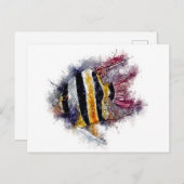 Pterophyllum AngelFisch Aquarium Geschenk Postkarte (Vorne/Hinten)