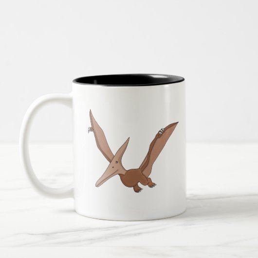 Pterosaur Archosaurs Zweifarbige Tasse (Links)