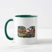 Pterosaur Paradise - Flying Dinosaur Jungle Scene Tasse (Links)