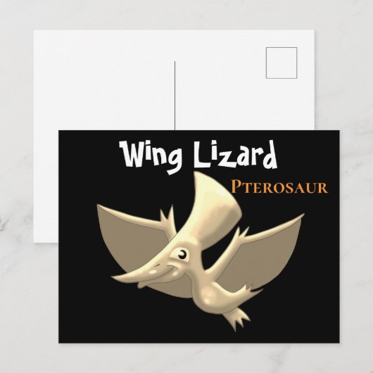 Pterosaur: Wing Lizard Postkarte (Vorne/Hinten)