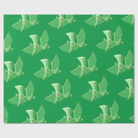 Pterosaurier Geschenkpapier (Flach)