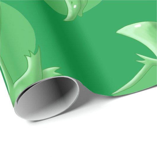 Pterosaurier Geschenkpapier (Rolleneckpunkt)