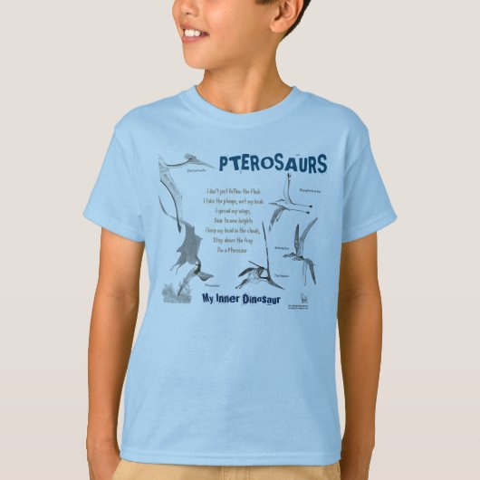 Pterosaurs mein innerer Dinosaurier scherzt Shirt (Vorderseite)