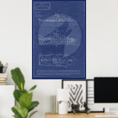 PTF-17 Marine-Spezialeinsatzkampfboot Poster (Heimbüro)