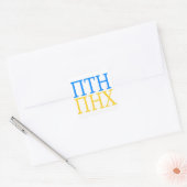 PTN PNX Putin out of Ukraine Quadratischer Aufkleber (Umschlag)