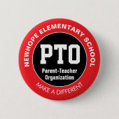 PTO/PTA-Buttone in Schulen Button (Vorderseite)