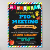 PTO PTA Sitzungsschablone Poster (Vorne)