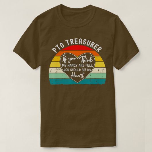 PTO Treasurer Appreciator School Elent Volunteer T-Shirt (Design vorne)