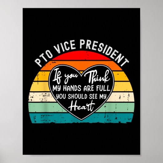 Pto Vice President Appreciation School Parent Volu Poster (Vorne)